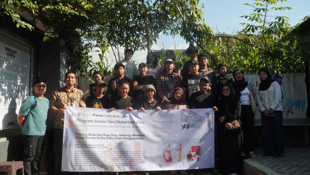 Tel U dan Yayasan Bubuara Jelekong Indonesia memperkuat kapasitas seniman Jelekong, Kabupaten Bandung, melalui Program Inovasi Seni Nusantara (PISN) Tahun Pendanaan 2026.